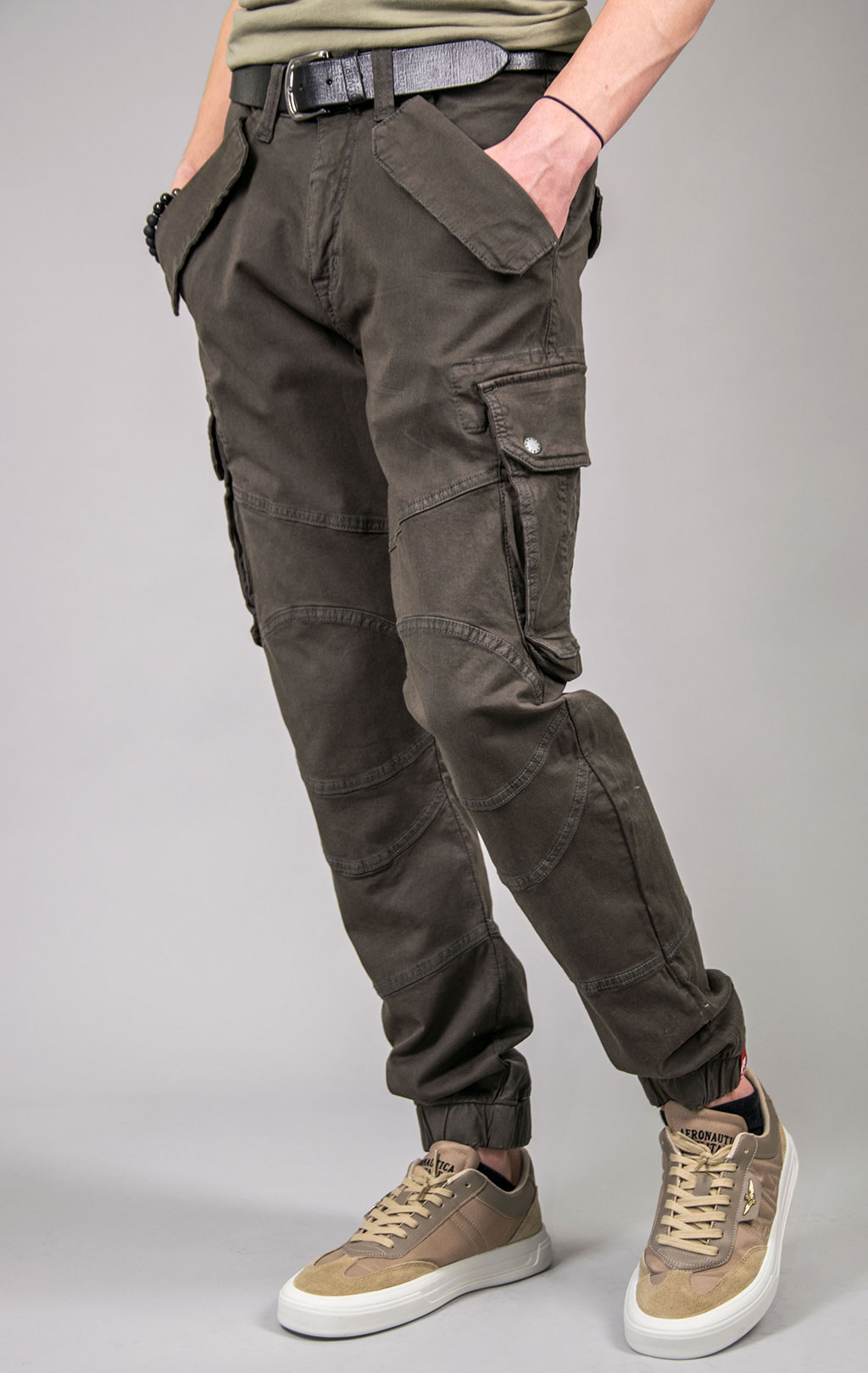 Брюки-карго ALPHA INDUSTRIES COMBAT LW greyblack 