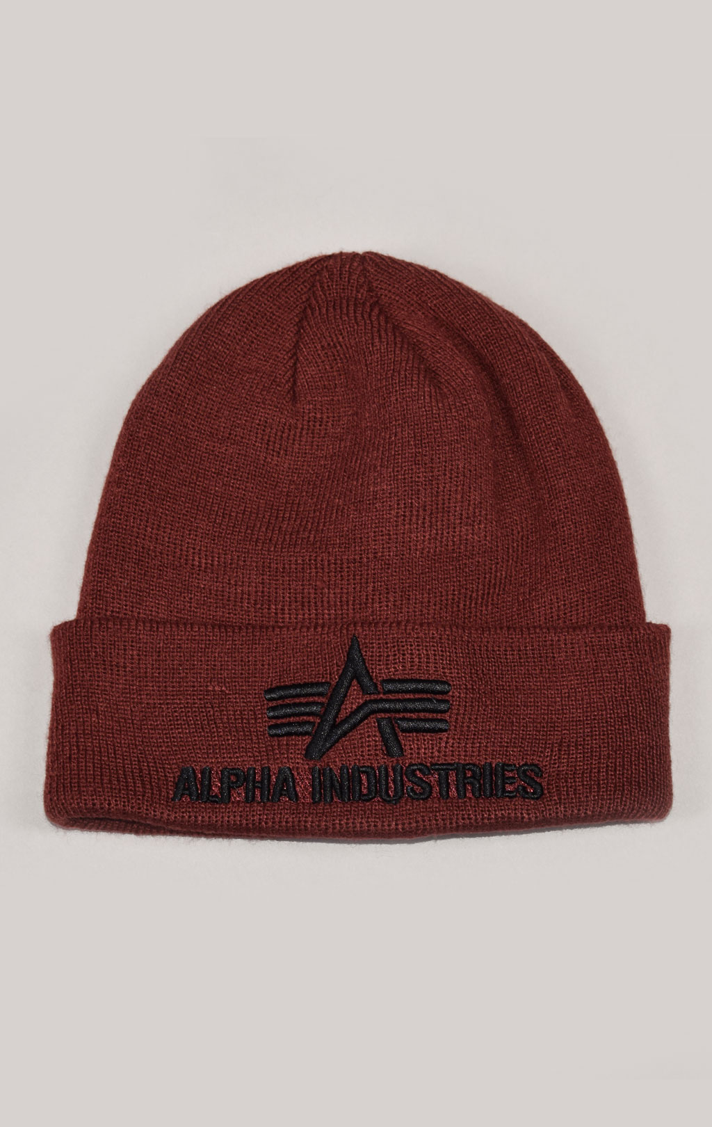 Шапка ALPHA INDUSTRIES 3D BEANIE burgundy 