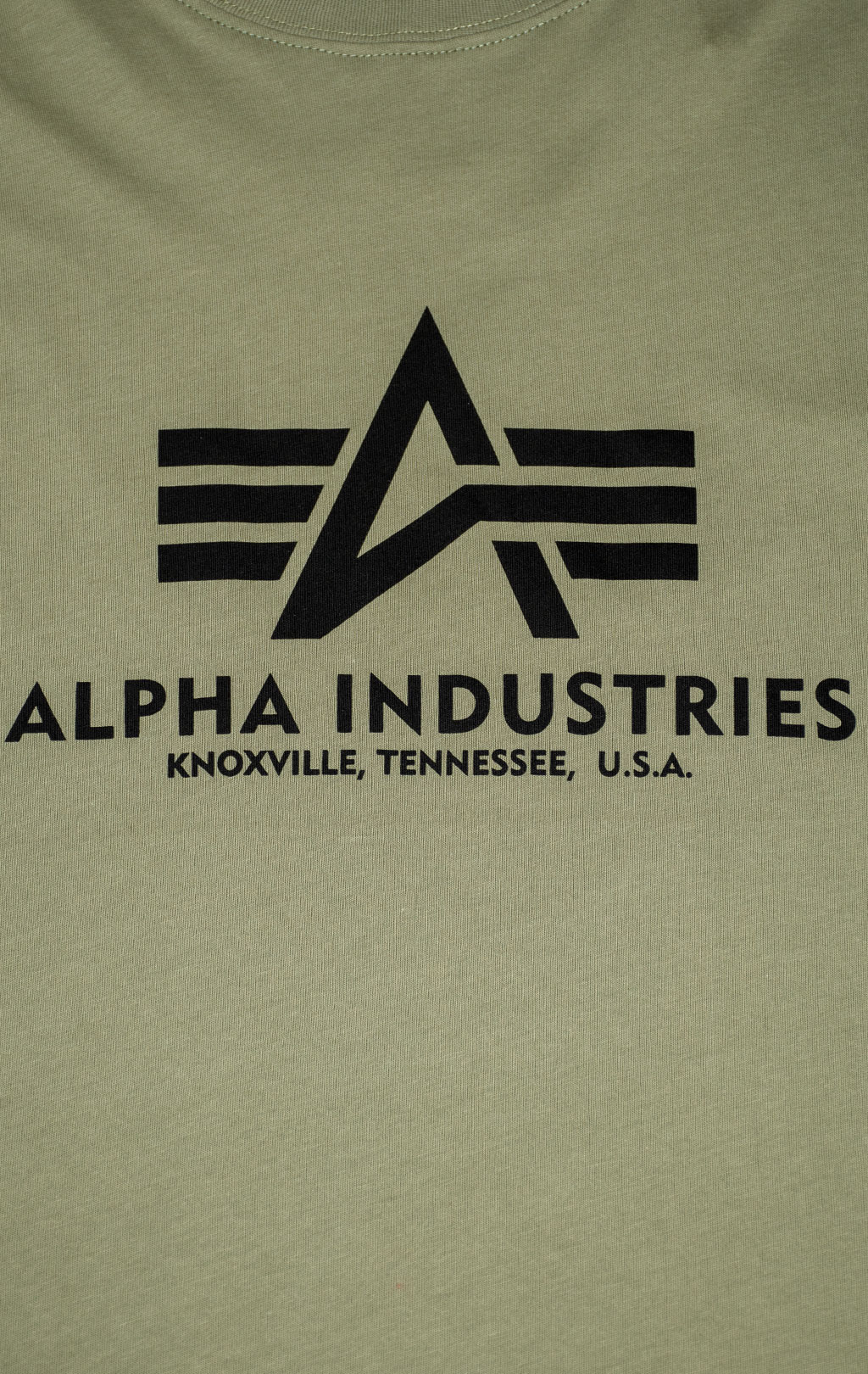 Футболка ALPHA INDUSTRIES BASIC T big size olive 