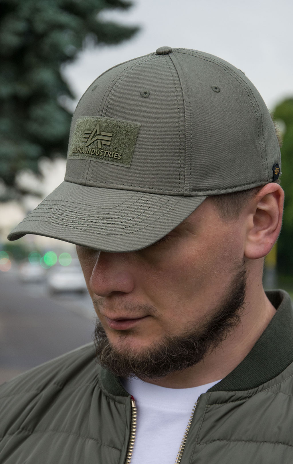 Бейсболка ALPHA INDUSTRIES VELCRO CAP dark green 