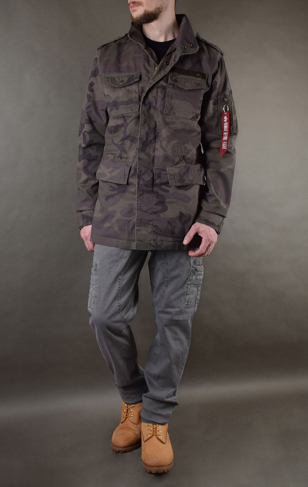 Ветровка ALPHA INDUSTRIES HUNTINGTON M-65 dark olive camo 