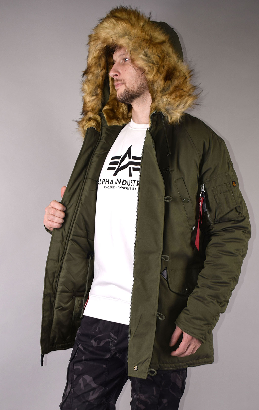 Аляска ALPHA INDUSTRIES EXPLORER big size dark green 