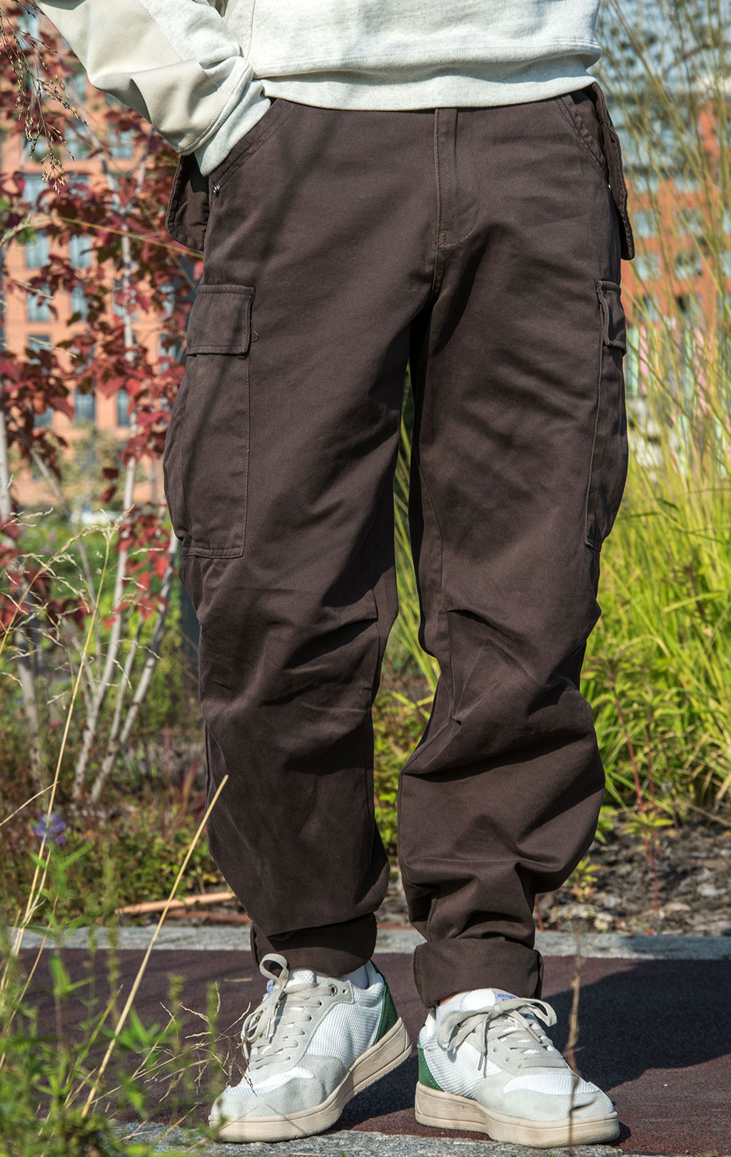 Брюки-карго парашюты ALPHA INDUSTRIES M-65 PANT плотные FW 23/24 chocolate 