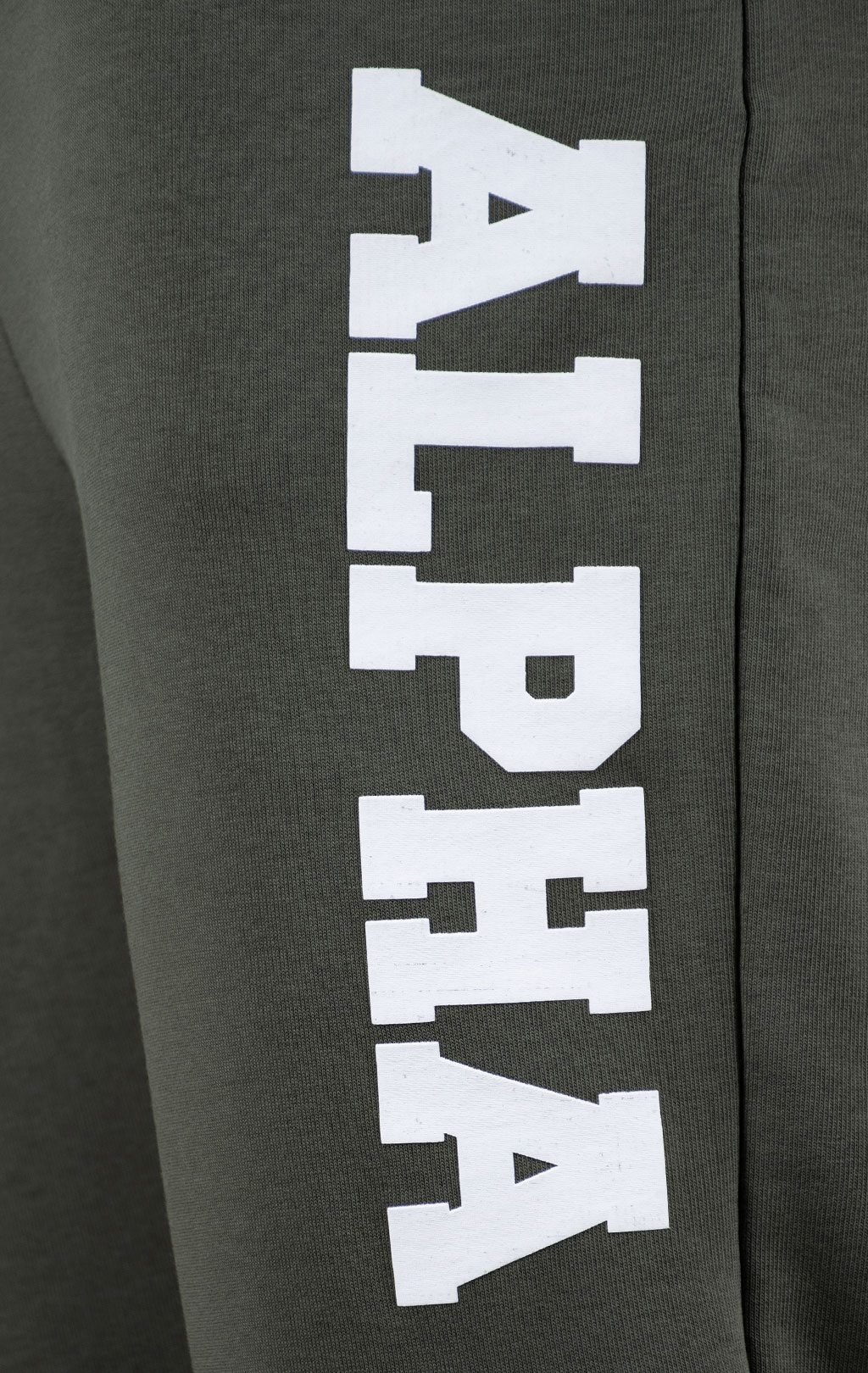 Брюки спортивные джоггеры ALPHA INDUSTRIES BIG LETTERS JOGGER dark olive 