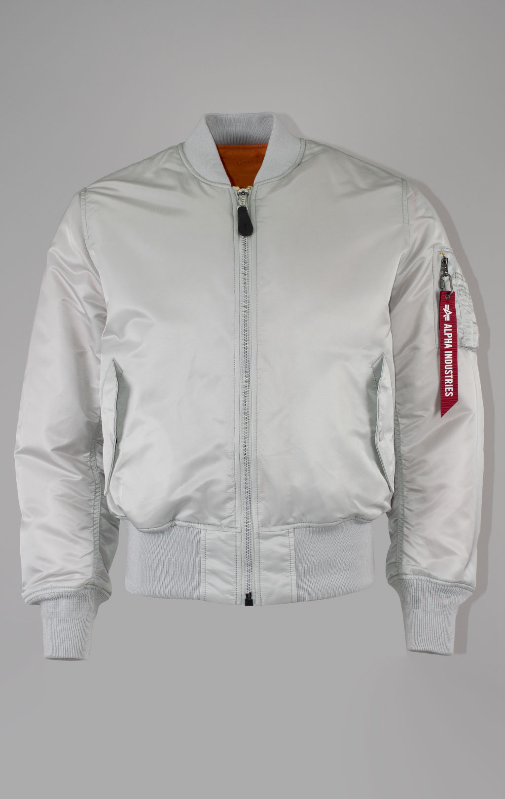 Бомбер ALPHA INDUSTRIES ORIGINAL FIT MA-1 SS 25 m light gray 