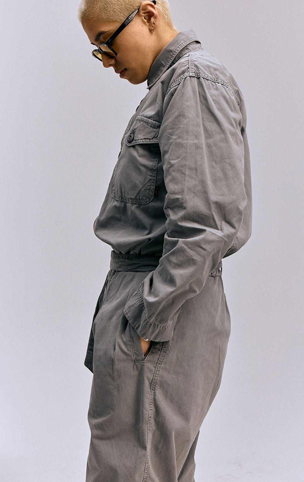 Женский комбинезон ALPHA INDUSTRIES AN-6650 MOD FLIGHT SUIT SS 24 m aircraft gray 