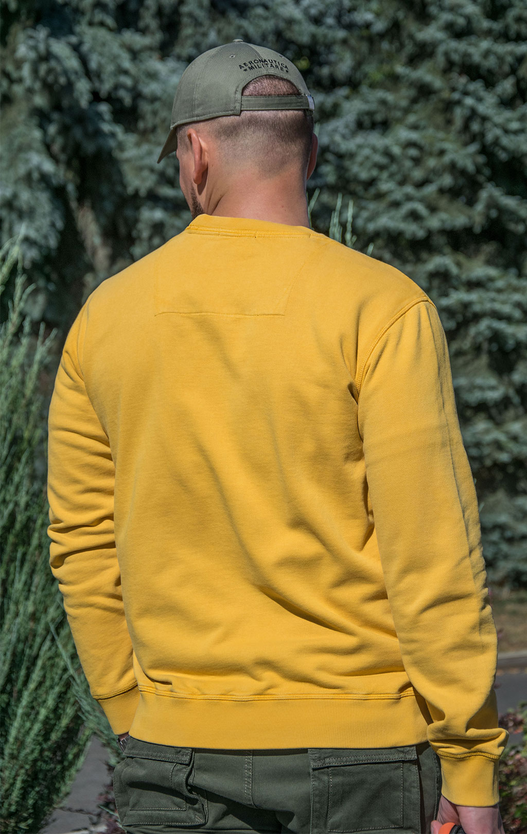 Свитшот AERONAUTICA MILITARE FW 22/23/IN giallo (FE 1718) 