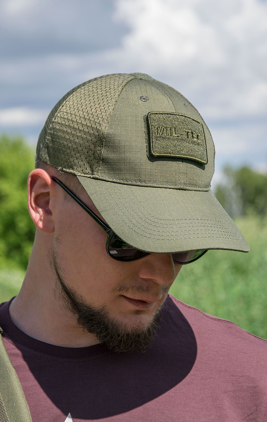Бейсболка Mil-Tec сеточн. olive (12317601) 