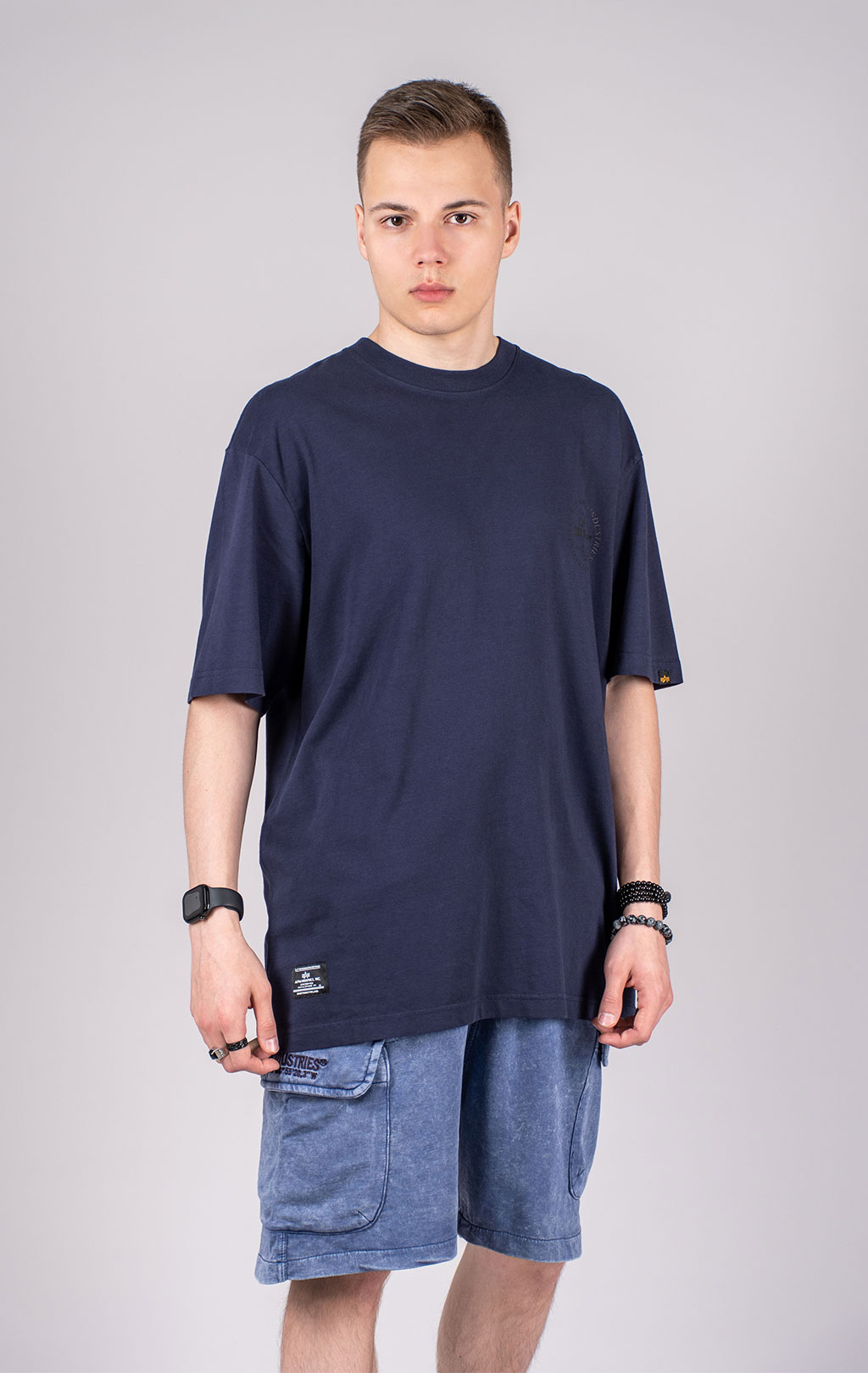 Футболка ALPHA INDUSTRIES UNFRM TYPE-01 TEE SS 25 m rep. blue 