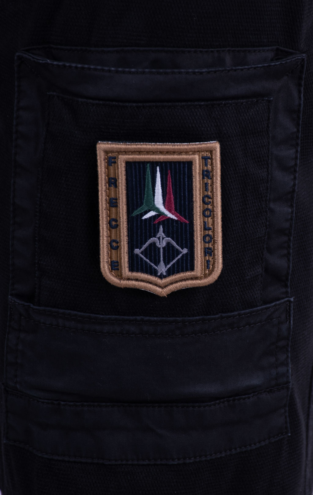 Брюки-карго AERONAUTICA MILITARE ANTI-G плотные FW 26/27/AL jet black (PA 1664) 