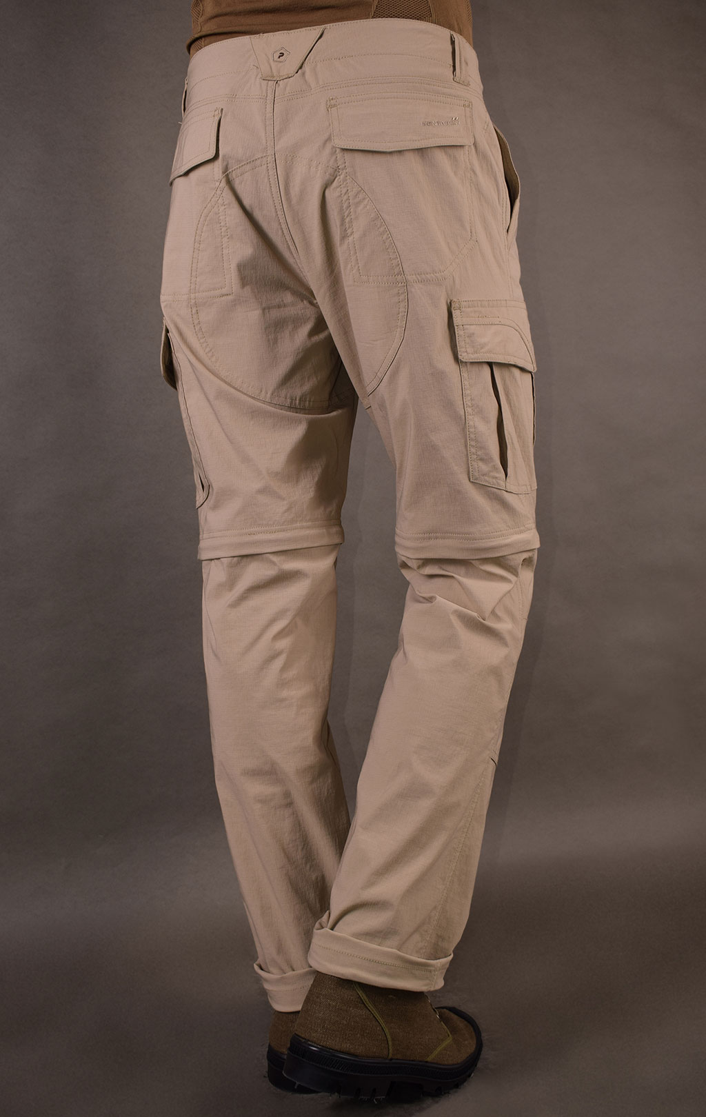 Брюки-шорты тактические Pentagon GOMATI XTR big size нейлон Rip-Stop stretch khaki 05030 