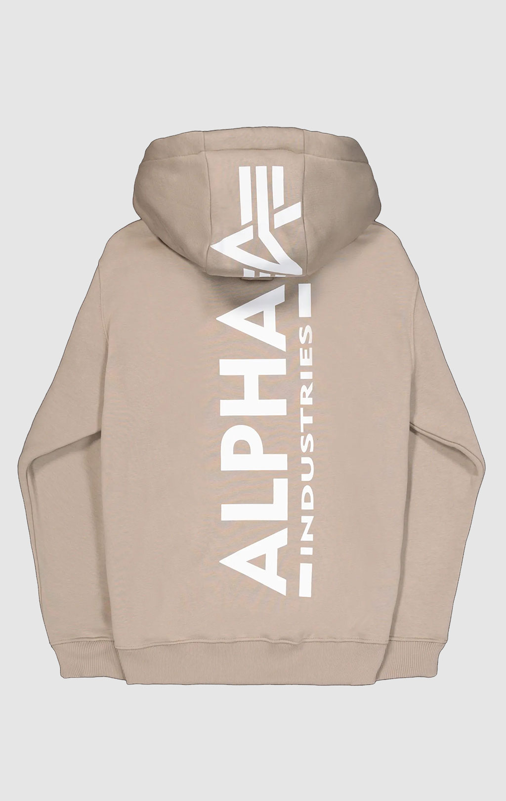 Толстовка ALPHA INDUSTRIES BACK PRINT HOODY vintage sand 