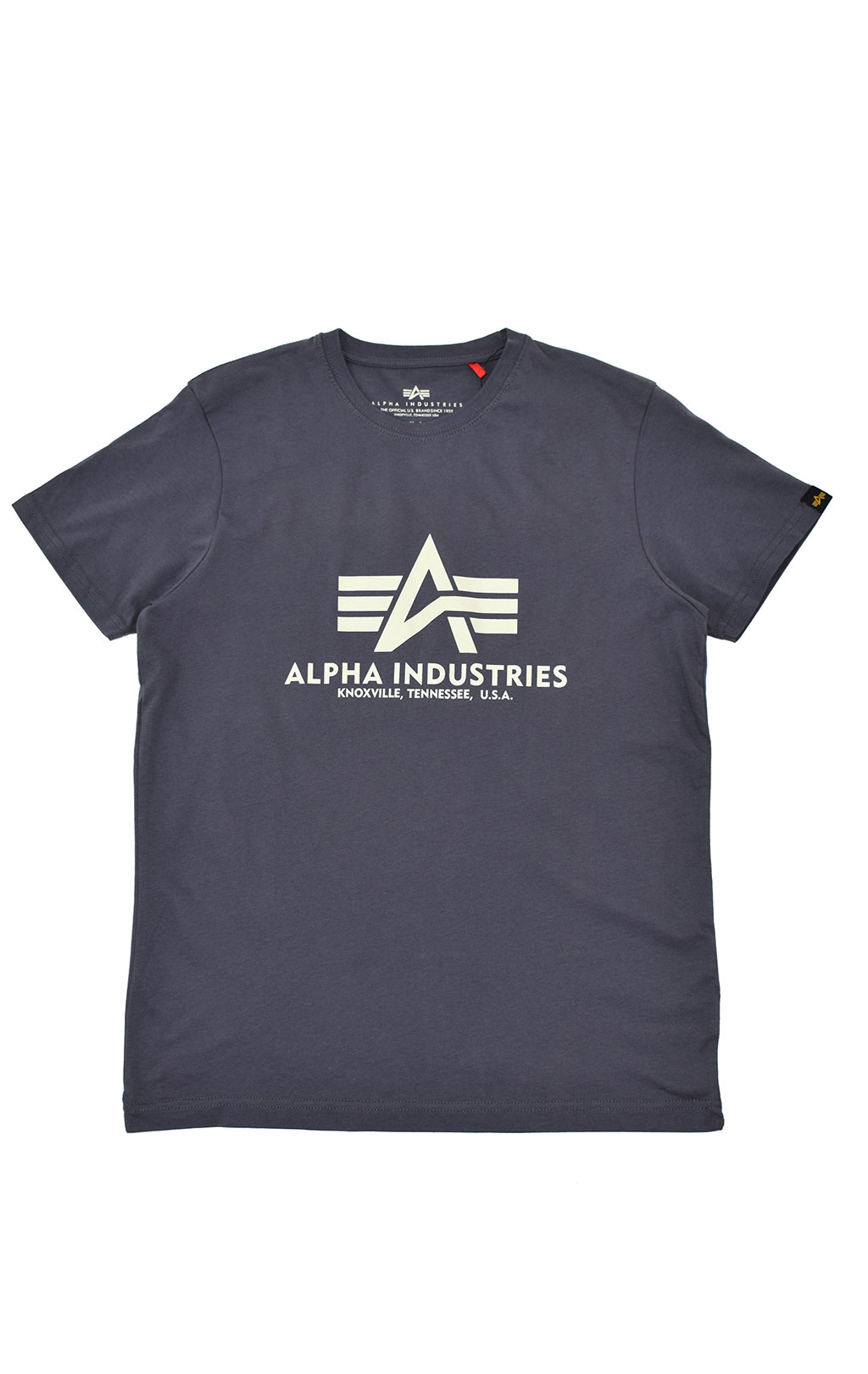 Футболка ALPHA INDUSTRIES BASIC T big size grey black 