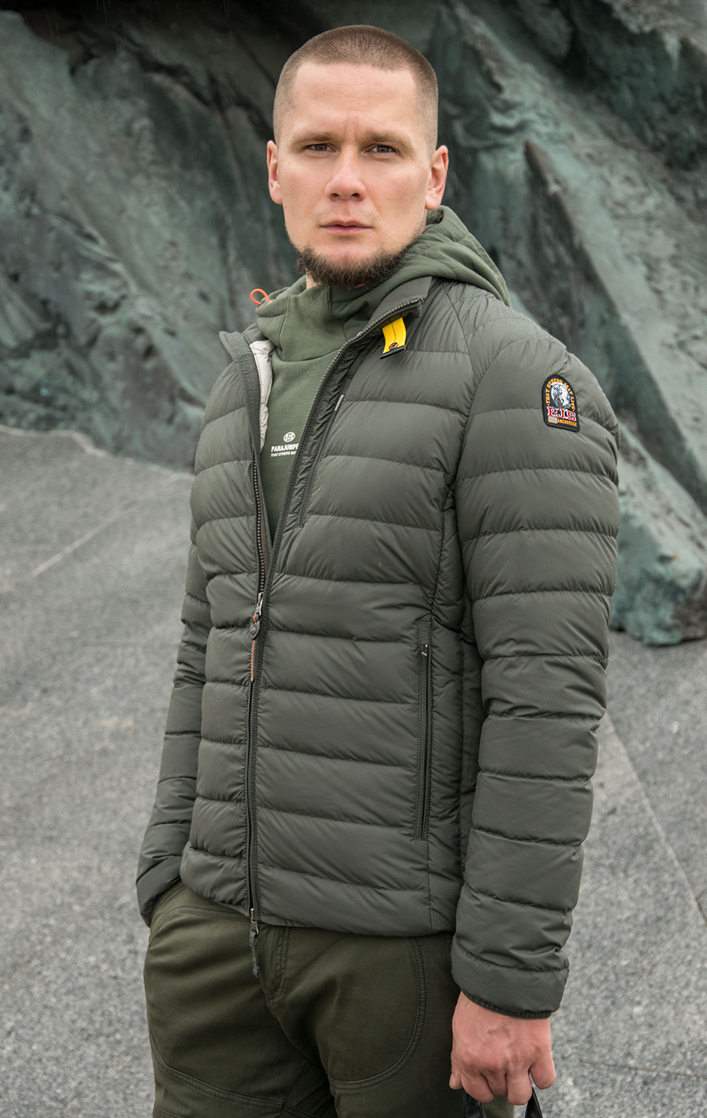 Куртка-пуховик лёгкая PARAJUMPERS UGO FW 21/22 sycamore 