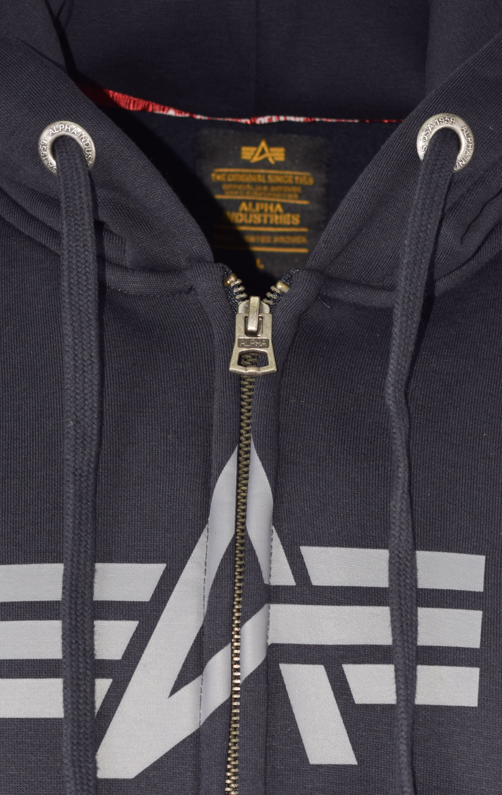 Толстовка ALPHA INDUSTRIES BASIC ZIP HOODY rep. blue 