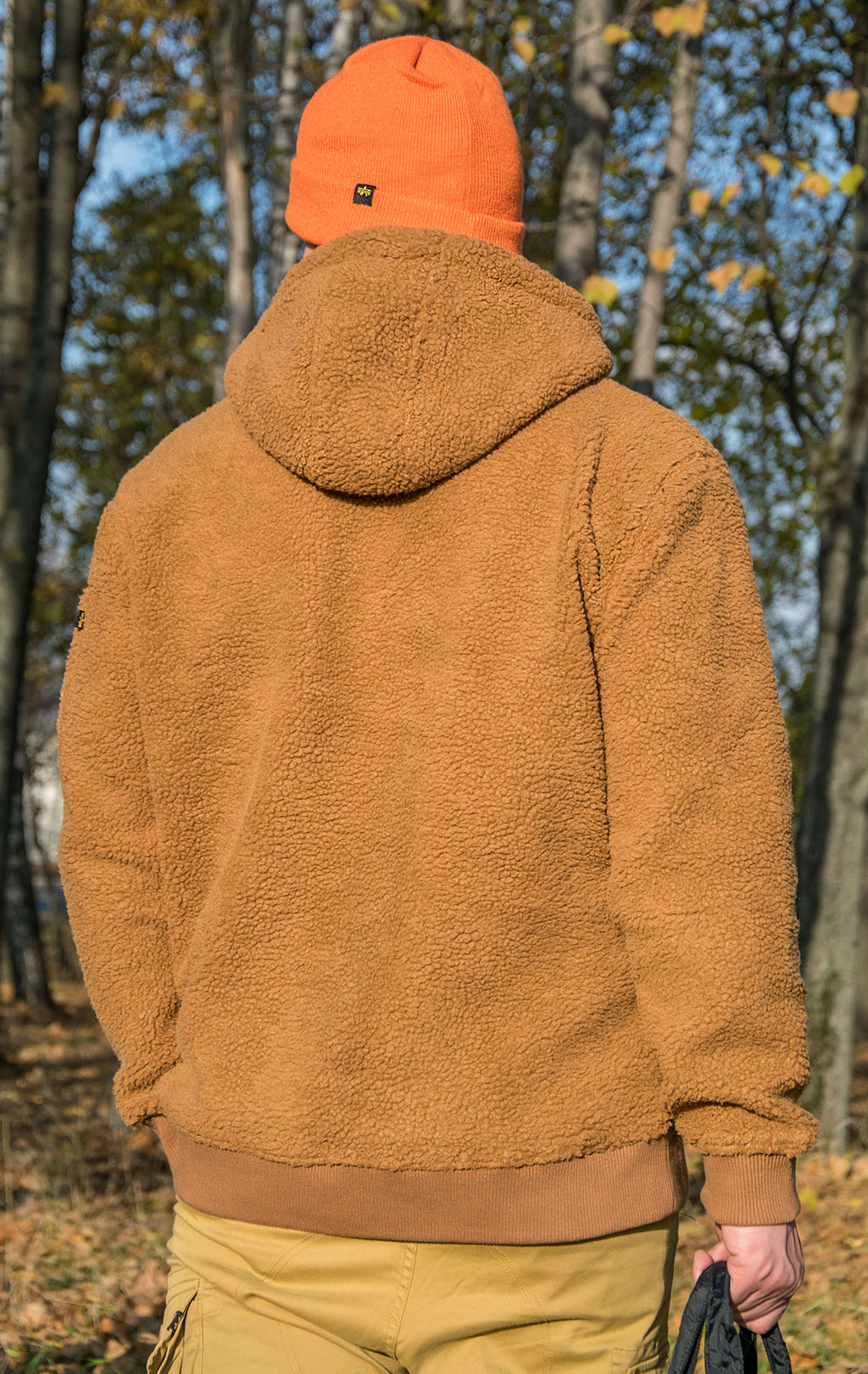 Толстовка ALPHA INDUSTRIES TEDDY HOODY camel 