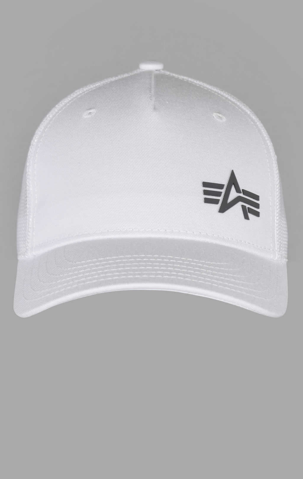 Бейсболка ALPHA INDUSTRIES TRUCKER CAP SMALL LOGO white 