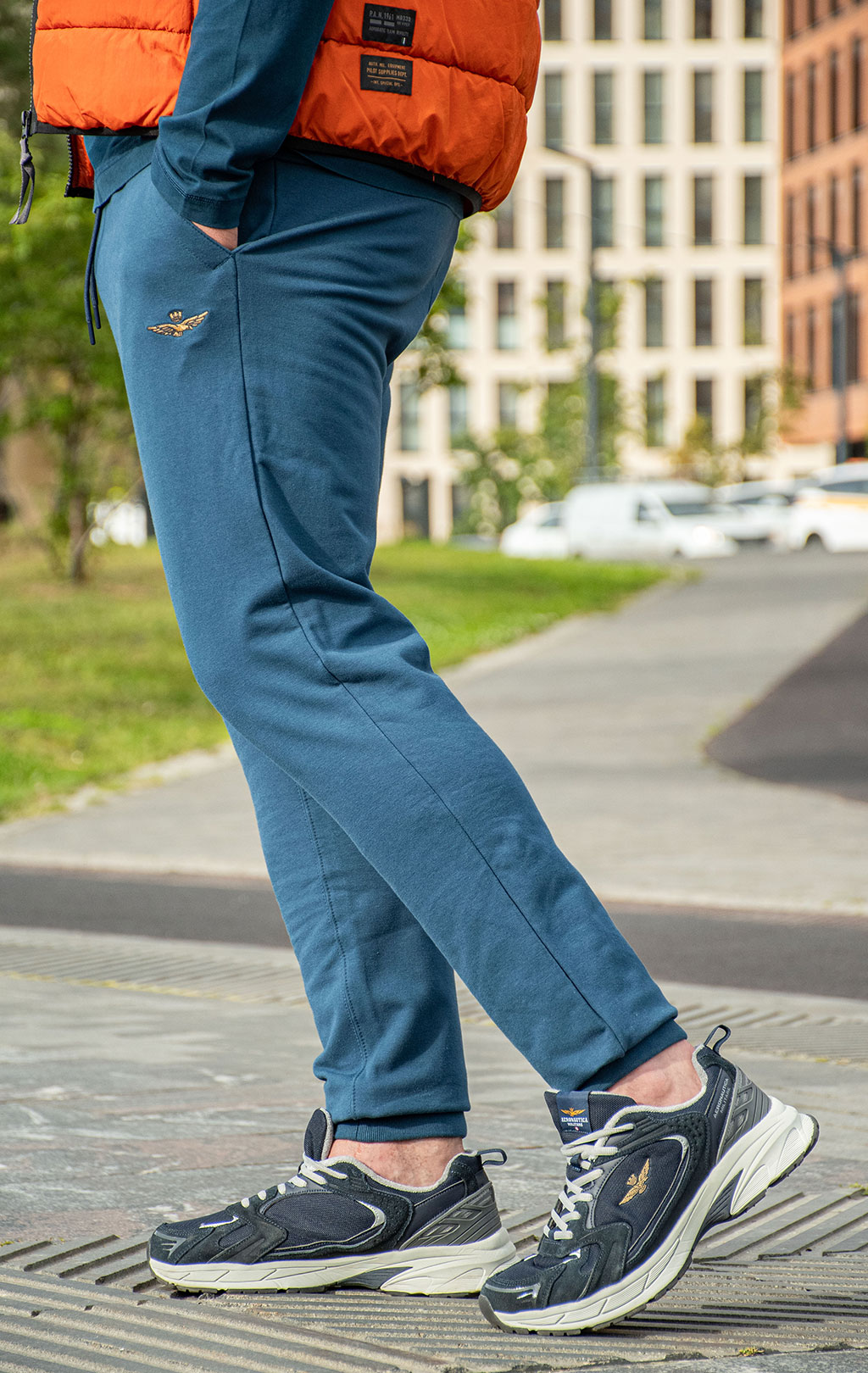 Брюки спортивные AERONAUTICA MILITARE FW 25/26/BD titan avio (PF 1008) 