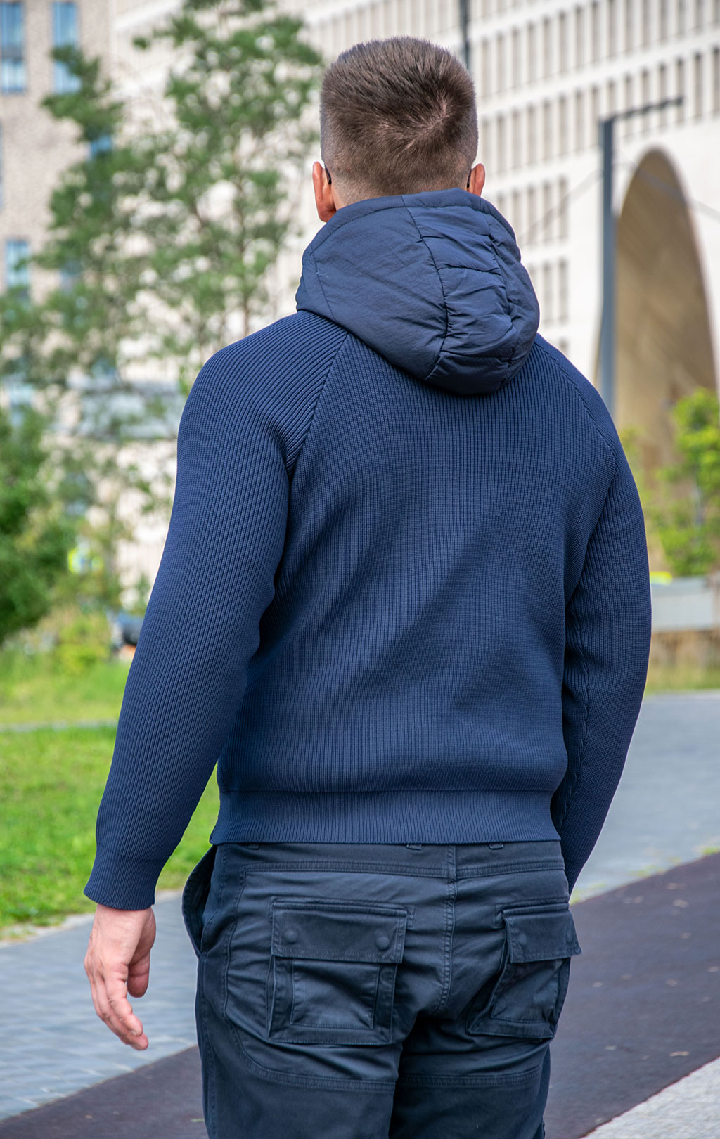 Куртка с капюшоном AERONAUTICA MILITARE FW 25/26/MN blue navy (AM 1383) 