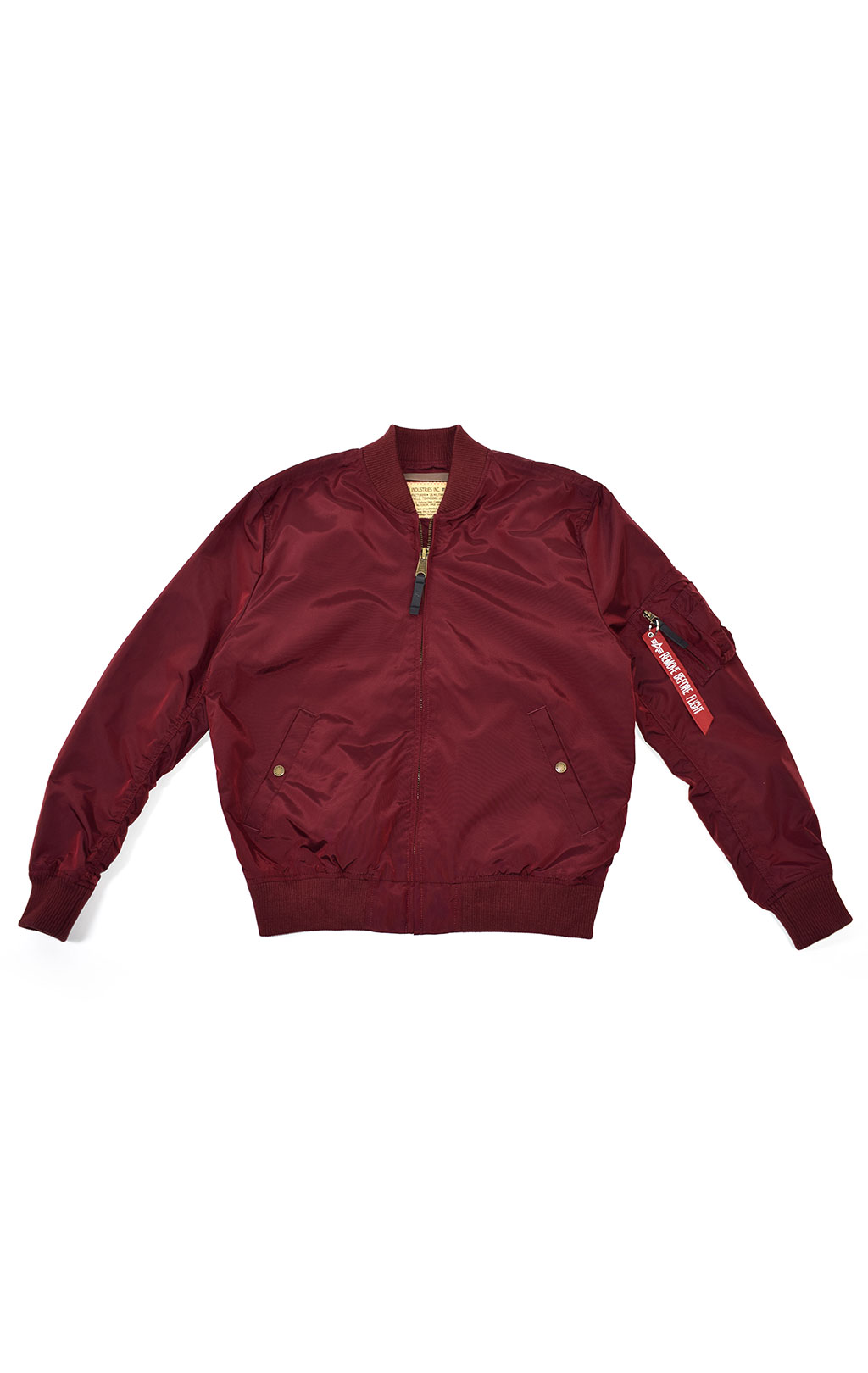 Ветровка-бомбер ALPHA INDUSTRIES TT MA-1 burgundy 