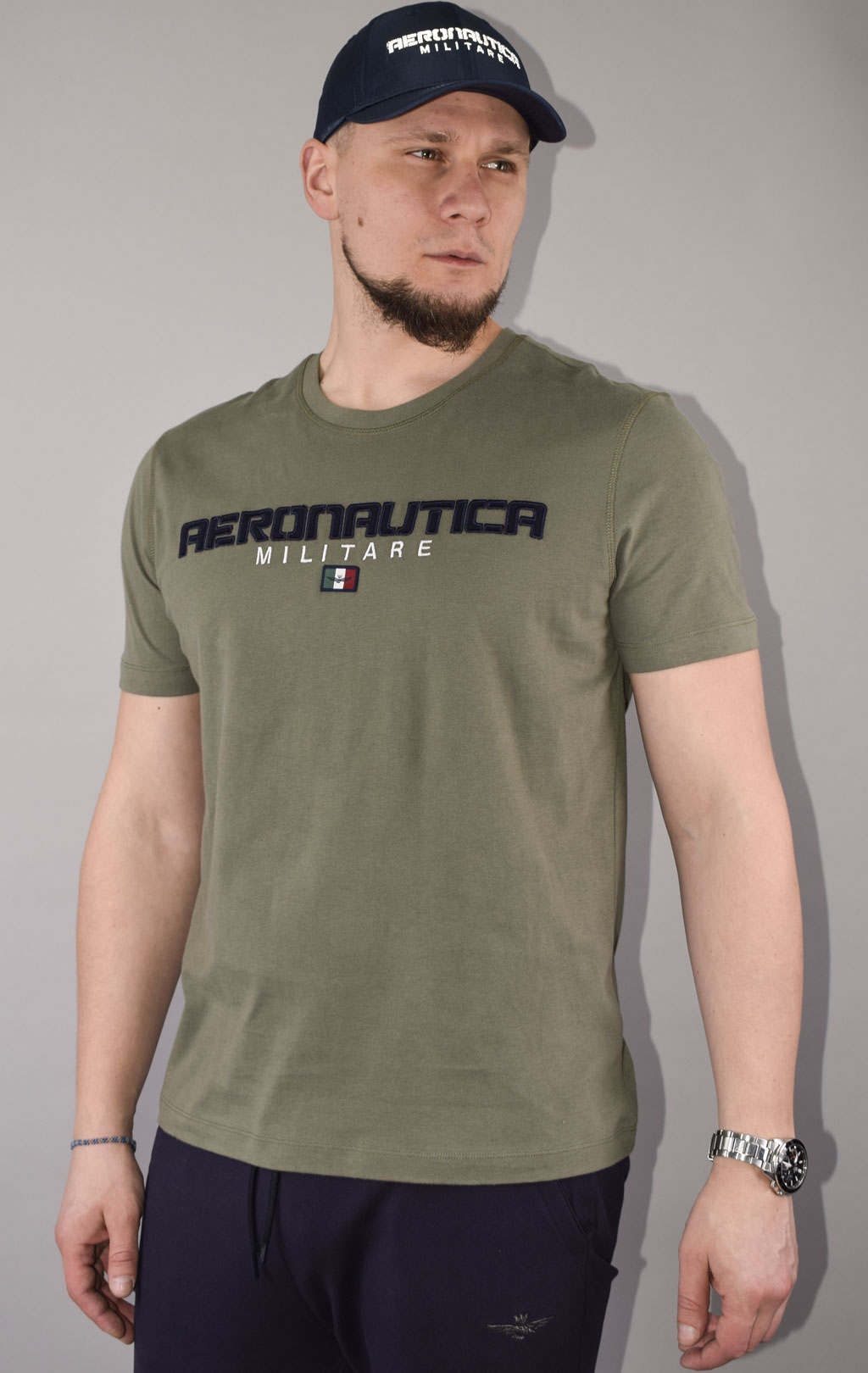 Футболка AERONAUTICA MILITARE SS 23/TR verde (TS 2064) 