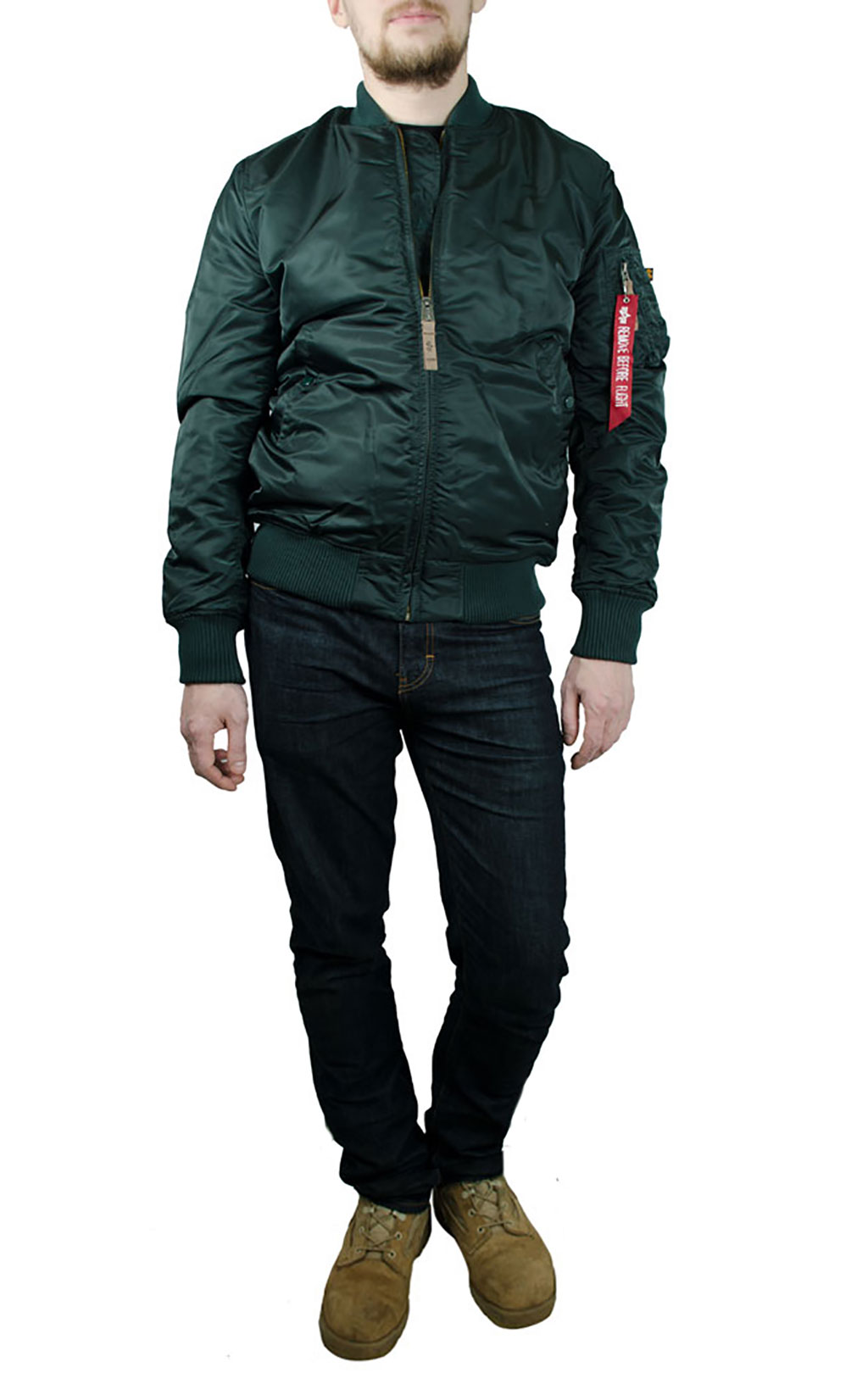 Бомбер ALPHA INDUSTRIES VF 59 LONG MA-1 dark petrol 