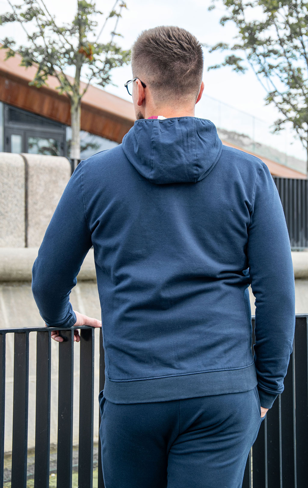 Толстовка с капюшоном AERONAUTICA MILITARE big size FW 25/26/BD blue navy (FE 2078) 