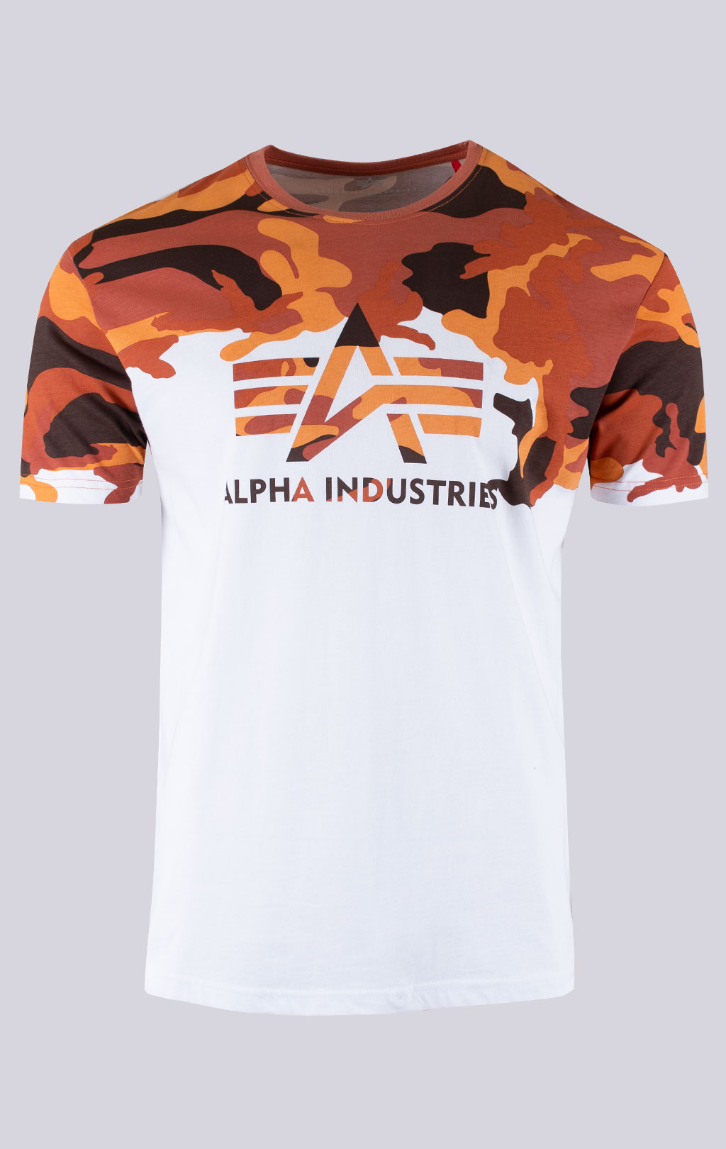 Футболка ALPHA INDUSTRIES LOST CAMO T orange camo 