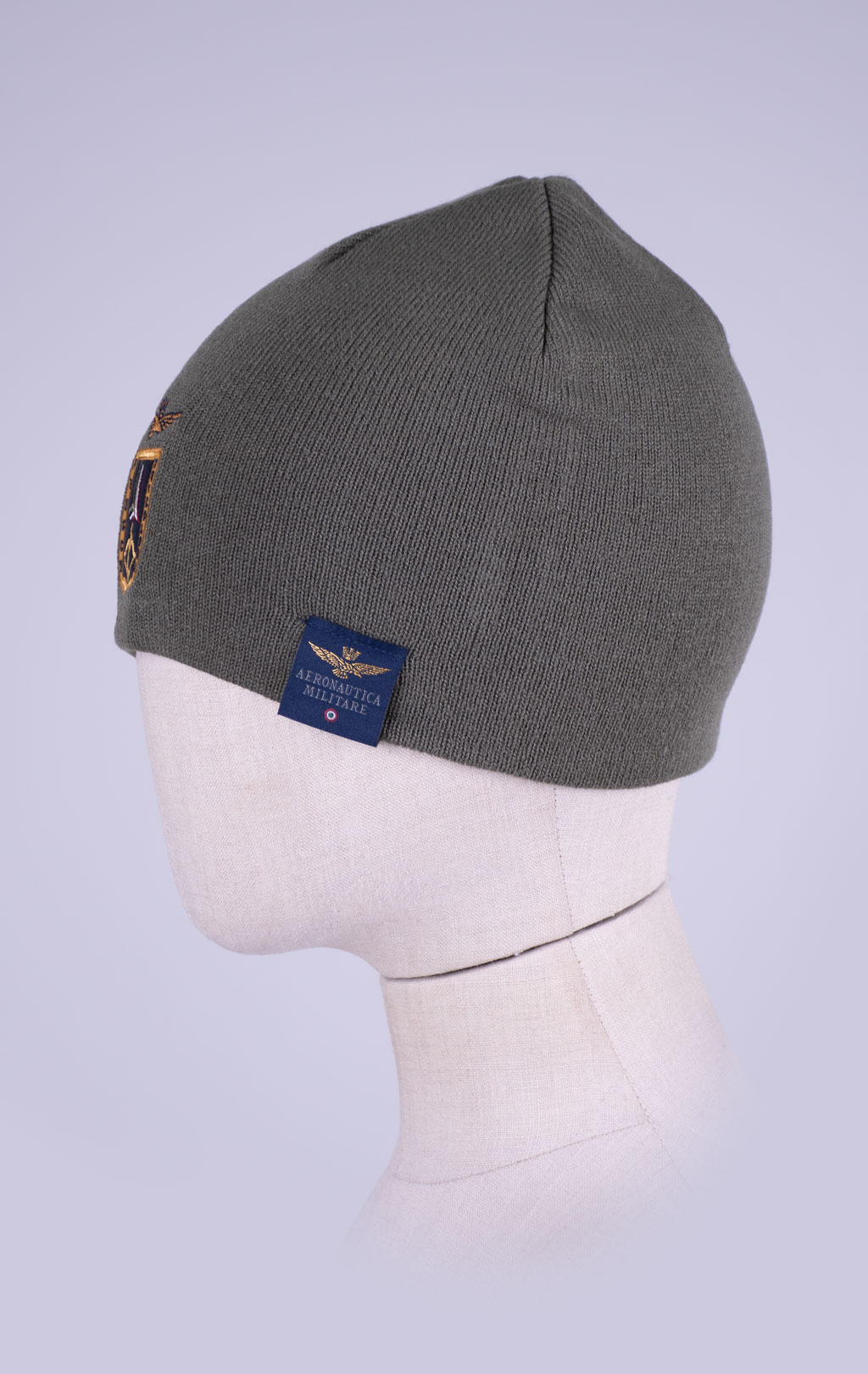 Шапка вязаная AERONAUTICA MILITARE FW 26/27/CN tea leaf (CU 0092) 