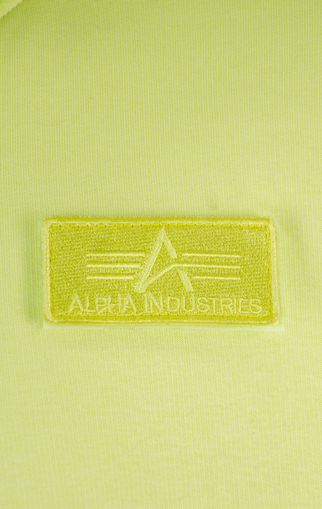 Толстовка ALPHA INDUSTRIES REFLECTIVE STRIPE HOODY arctic lime 