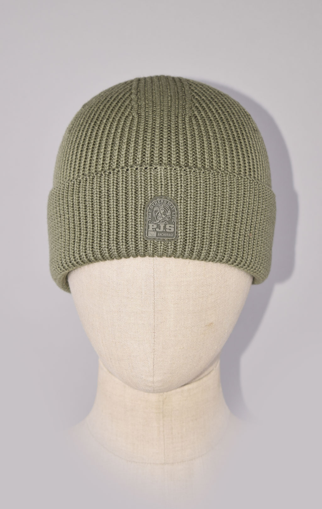 Шапка вязаная PARAJUMPERS PLAIN BEANIE FW 23/24 sage 