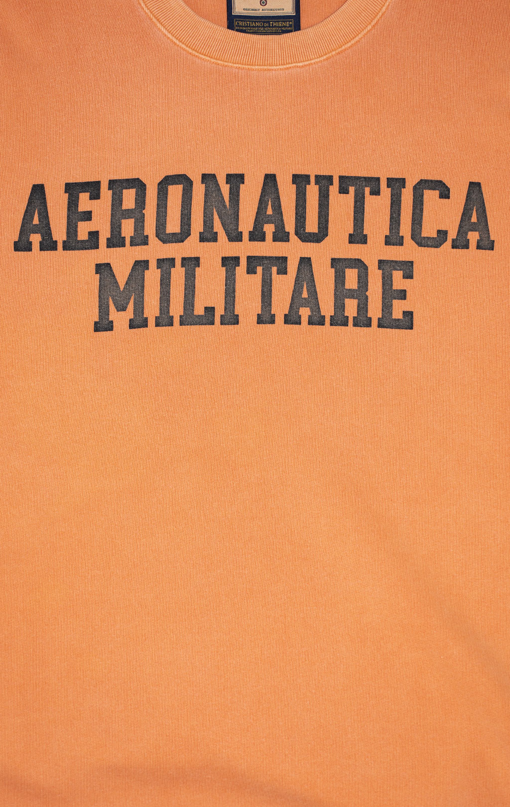 Свитшот AERONAUTICA MILITARE SS 24 m/IT carrot orange (FE 1898) 