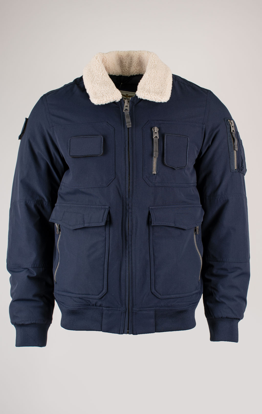 Куртка-пилот AERONAUTICA MILITARE big size FW 25/26/BD midnight blue (AB 3024) 