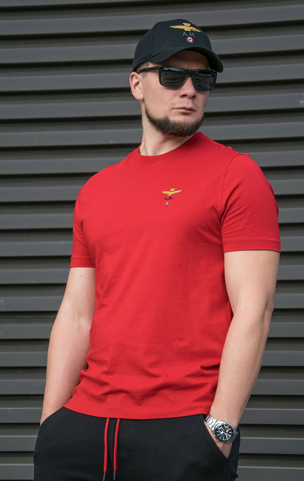 Футболка AERONAUTICA MILITARE FW 23/24/BD red (TS 1580) 