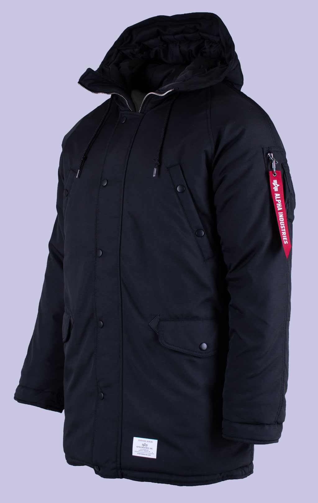 Аляска ALPHA INDUSTRIES N-3B REGULAR FIT PARKA (ALTITUDE) FW 26/27 black 