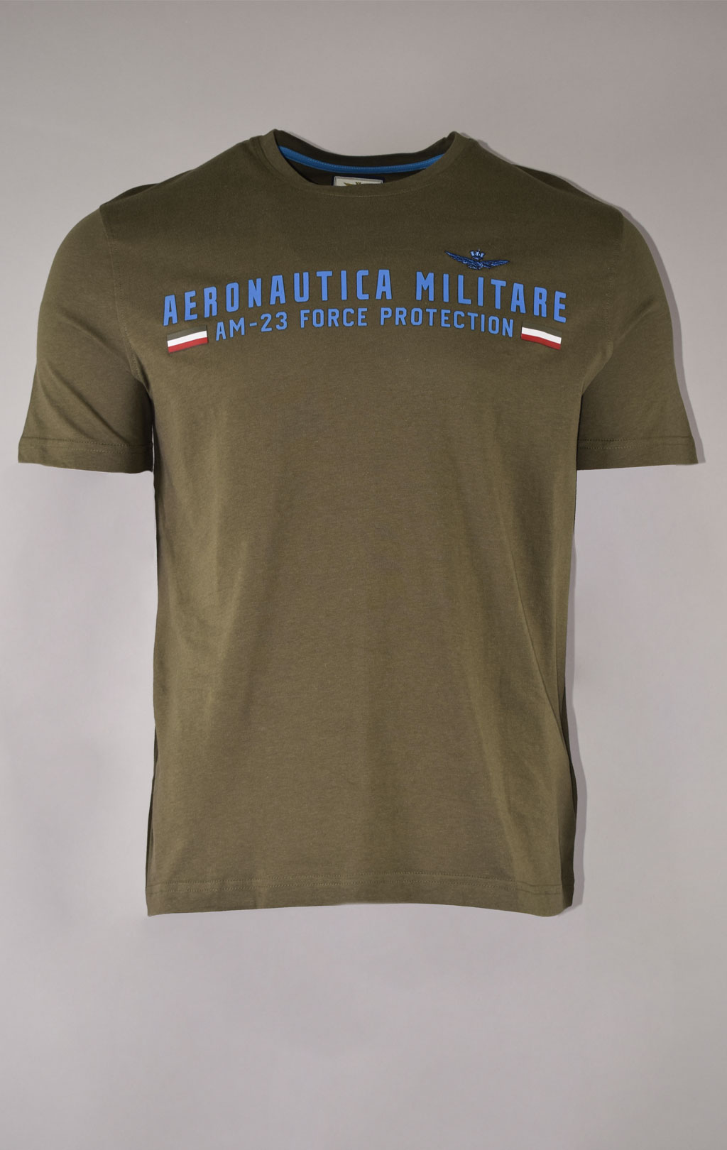 Футболка AERONAUTICA MILITARE SS 22/BD verde militare (TS 1942) 