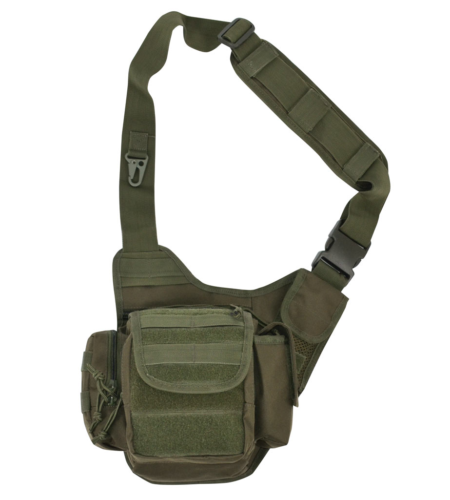 Сумка через плечо тактическая Sling Bag Multifunction olive 