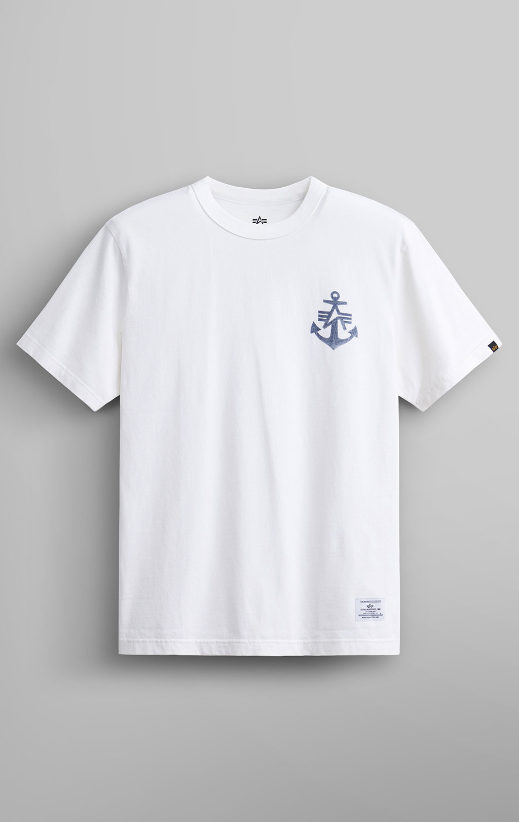 Футболка ALPHA INDUSTRIES ALPHA ANCHOR PRINT TEE SS 24 white 