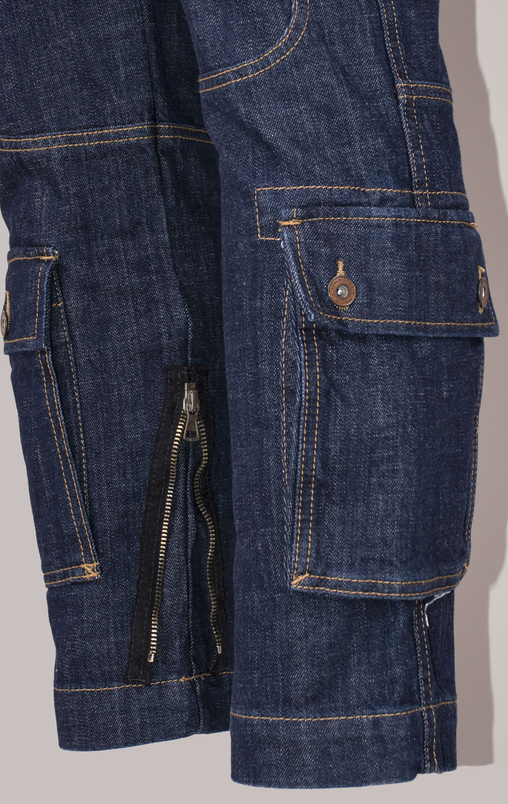 Джинсы-карго AERONAUTICA MILITARE ANTI-G плотные FW 24/25/AL dark denim wash (PA 939) 