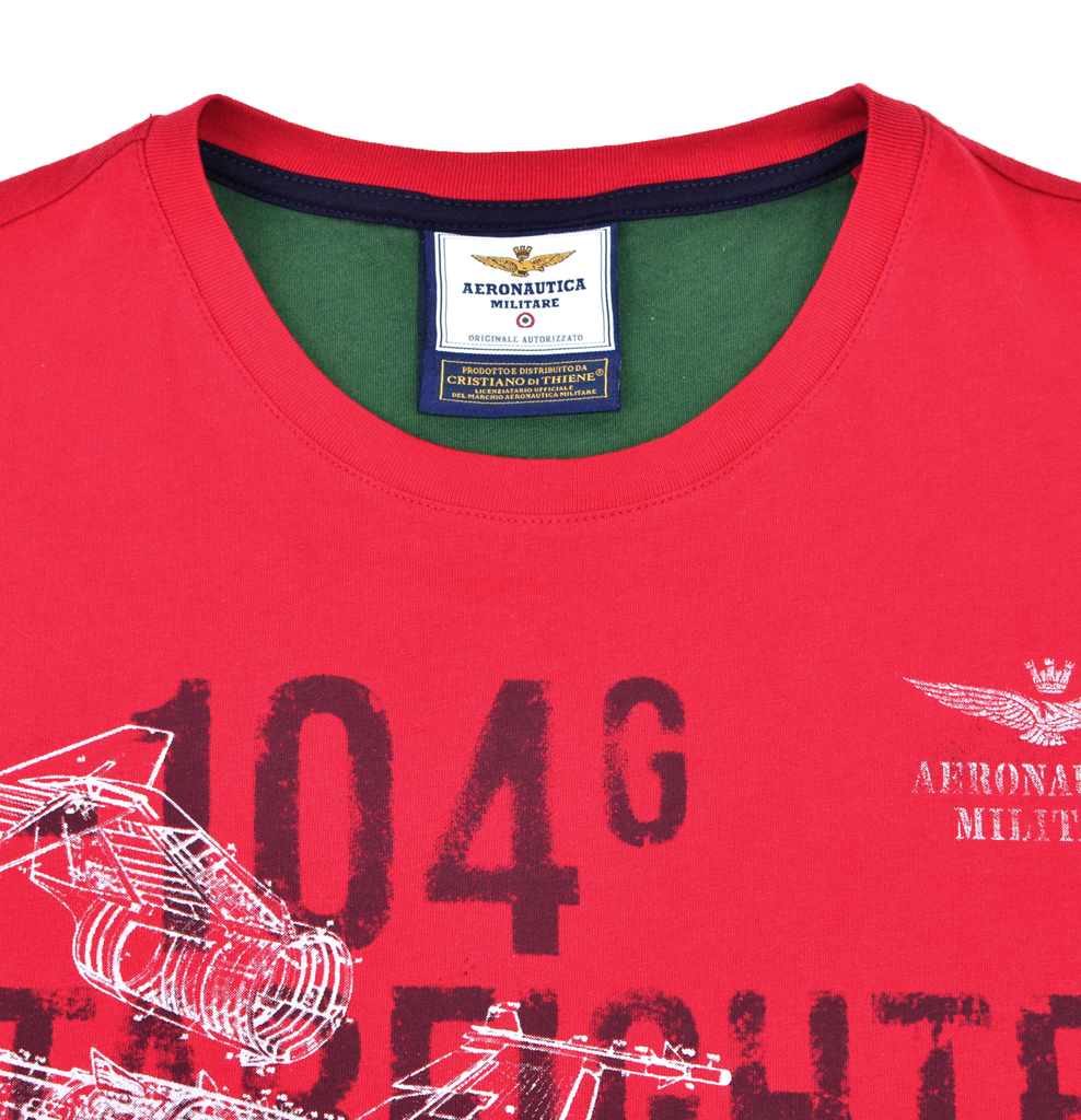 Футболка AERONAUTICA MILITARE red chili pepper (TS 1513) 