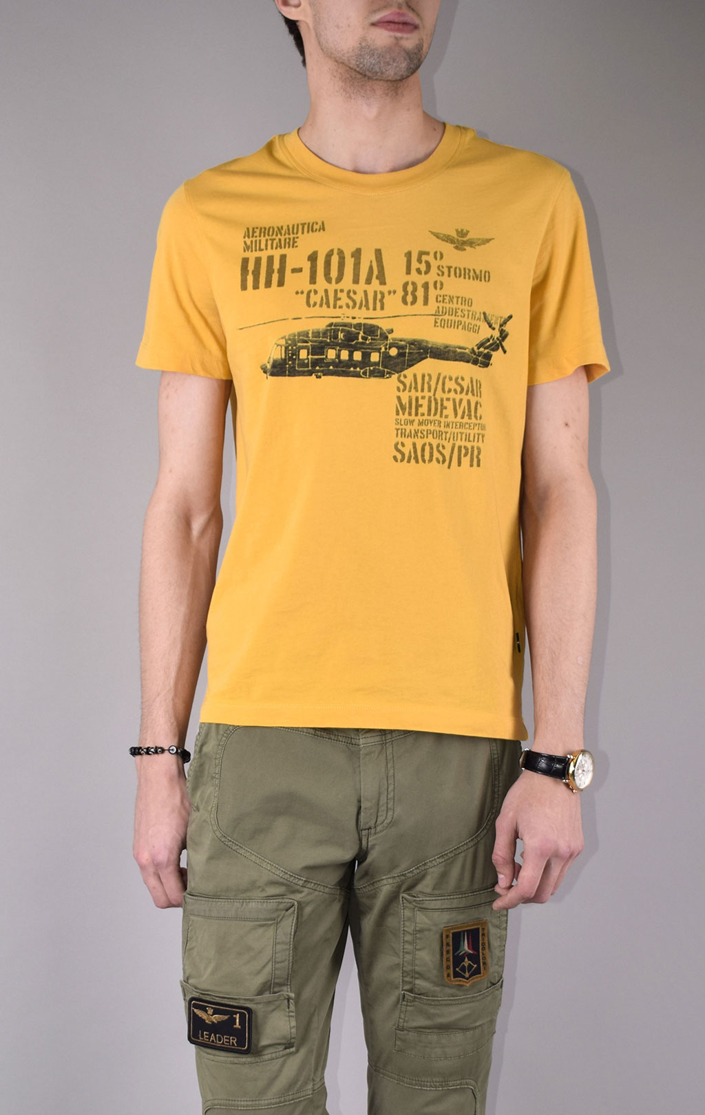 Футболка AERONAUTICA MILITARE SS 20/IN giallo (TS 1707) 