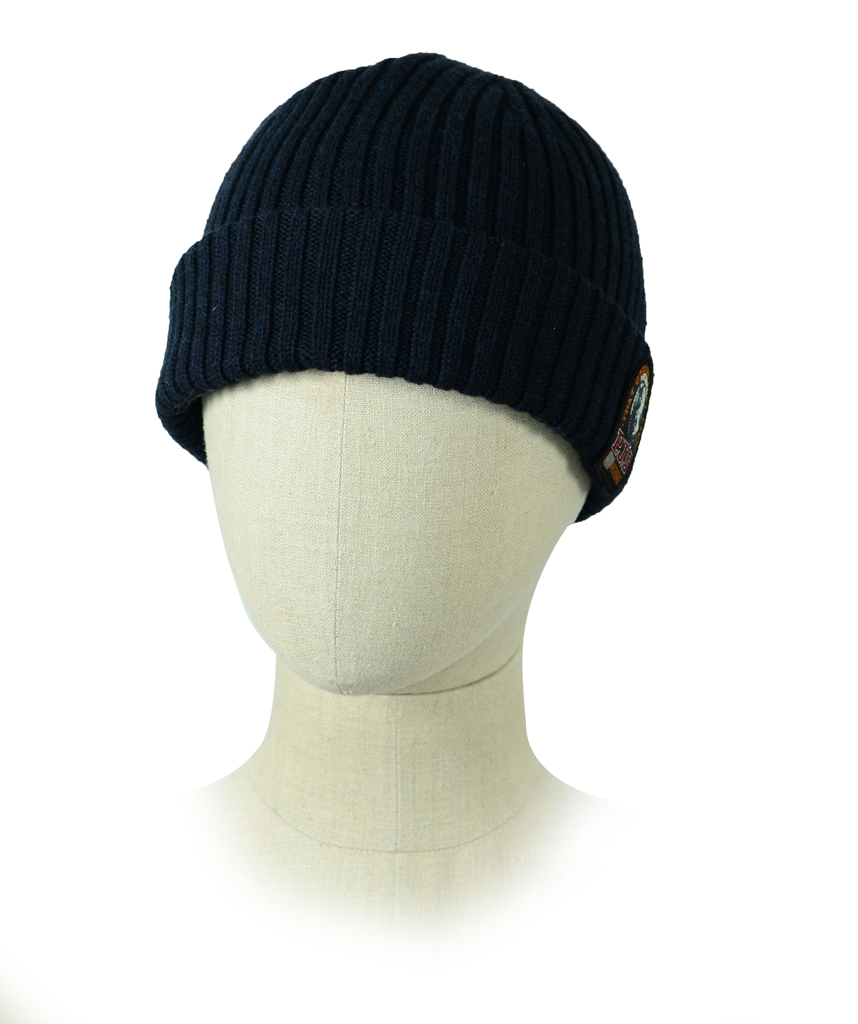 Шапка вязаная PARAJUMPERS RIB HAT navy melange 