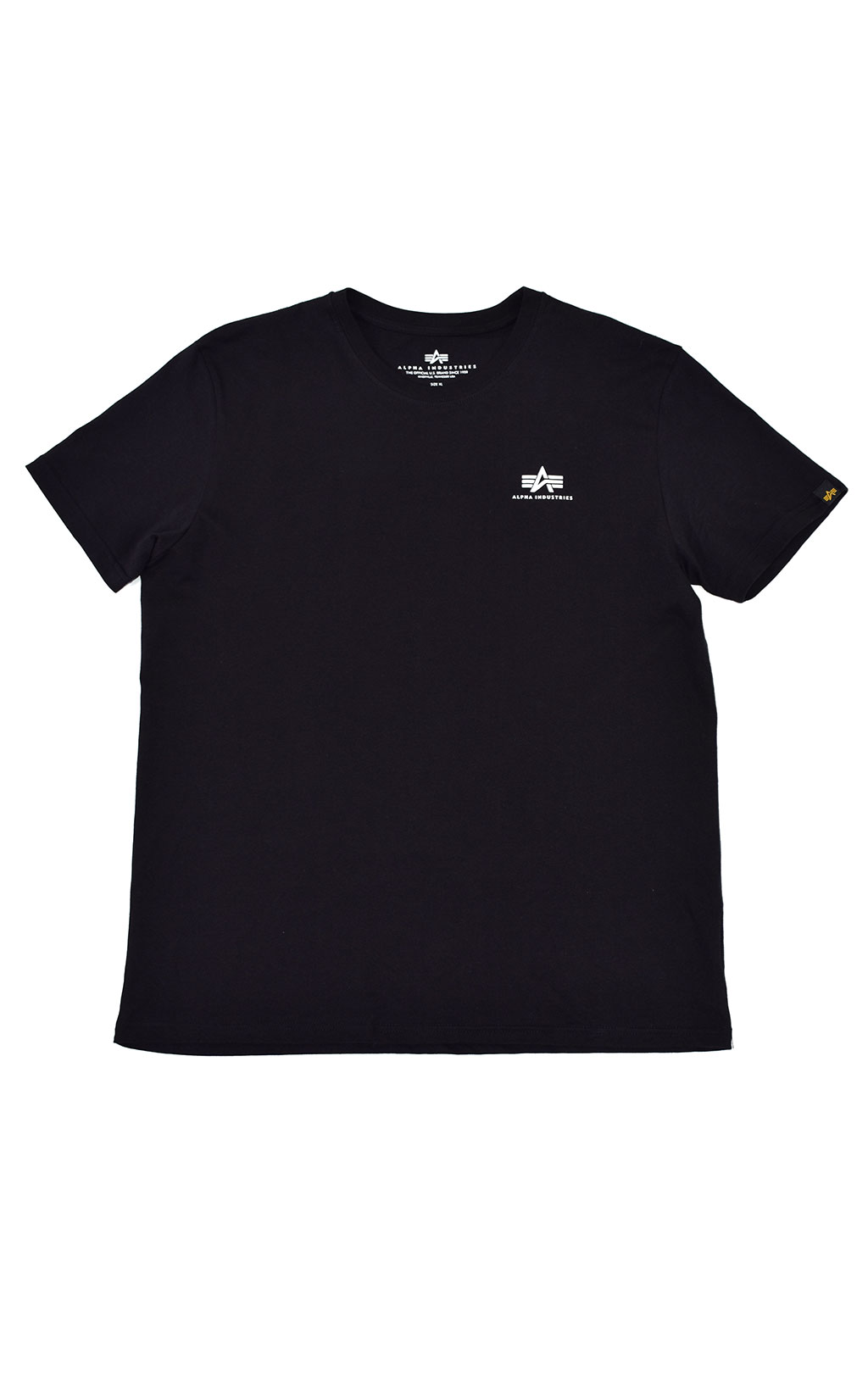 Футболка ALPHA INDUSTRIES BASIC T SMALL LOGO big size black 