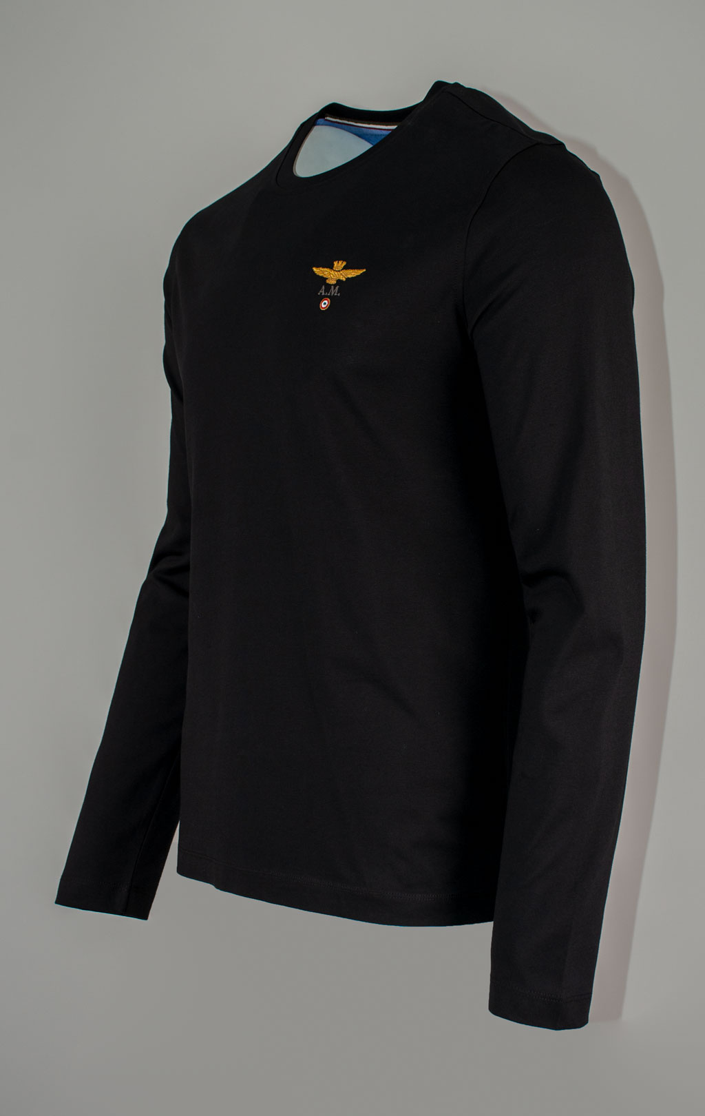 Лонгслив AERONAUTICA MILITARE FW 25/26/TR jet black (TS 2390) 