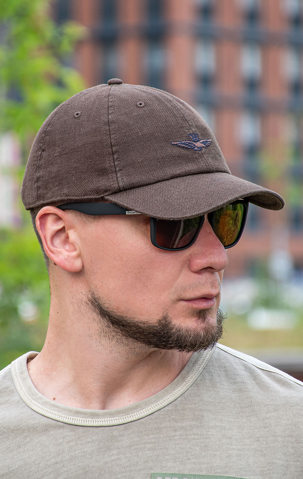 Бейсболка AERONAUTICA MILITARE SS 26/CN chestnut brown (HA 1245) 