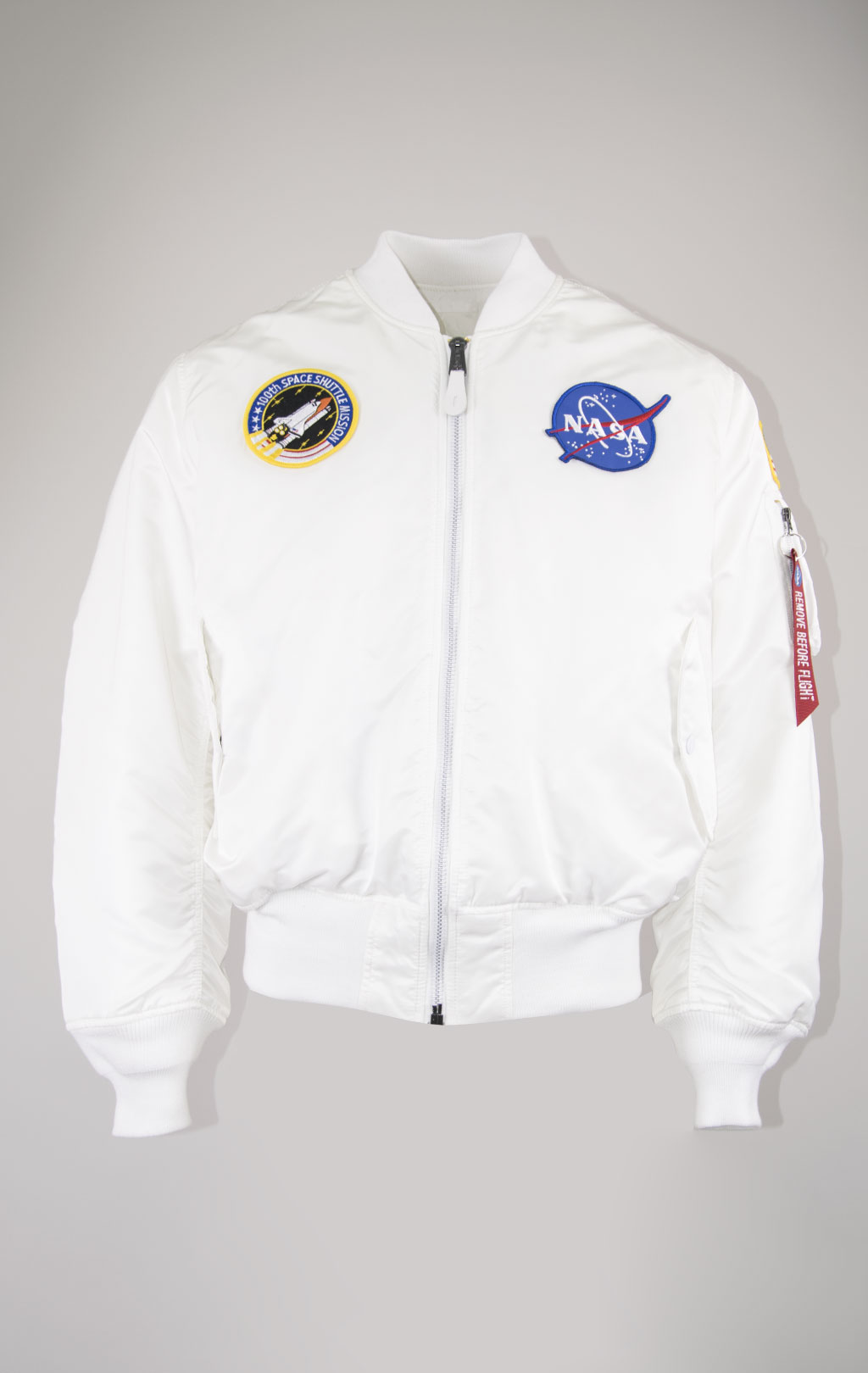 Бомбер ALPHA INDUSTRIES NASA MA-1 original fit white 