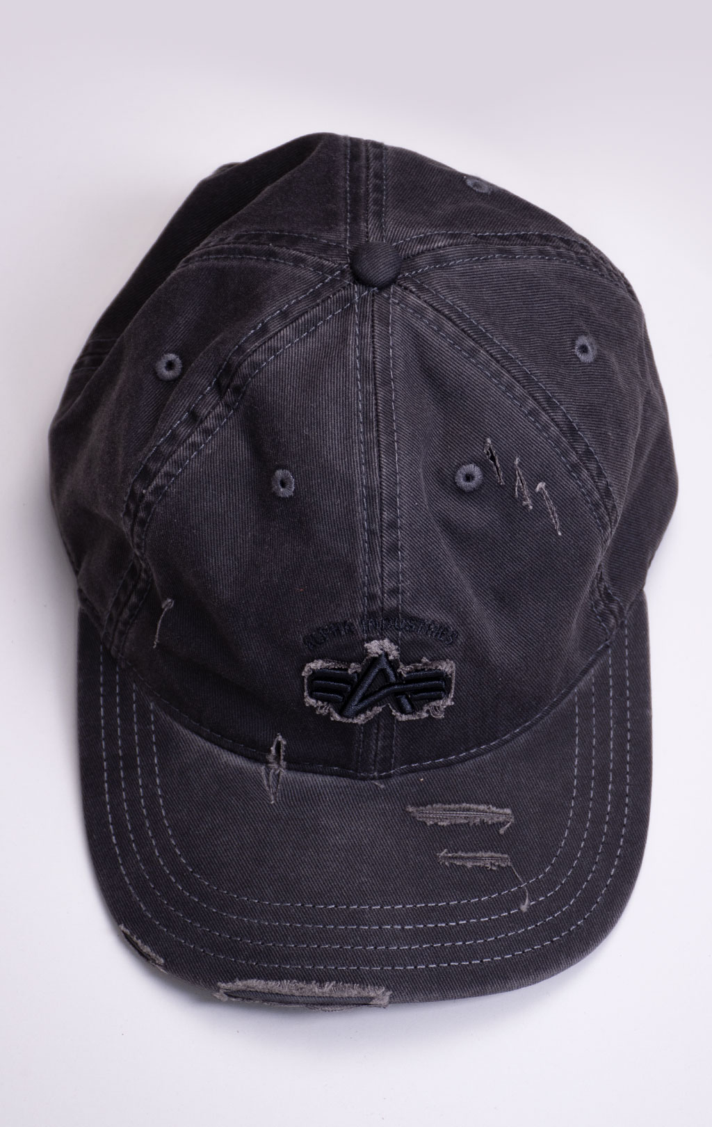 Бейсболка ALPHA INDUSTRIES ACID LOGO CAP black 