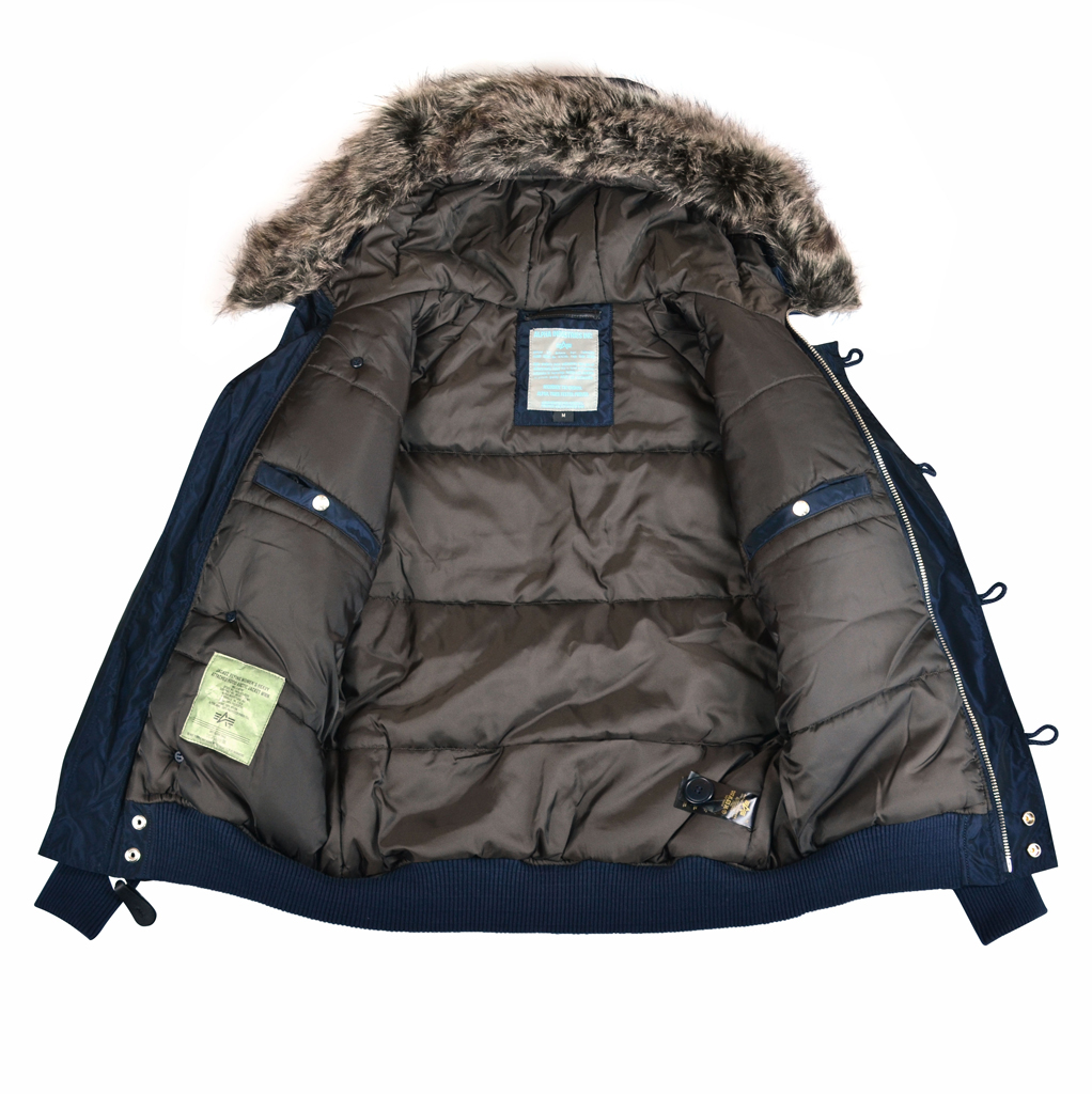 Женская аляска короткая ALPHA INDUSTRIES ARCTIC rep. blue 