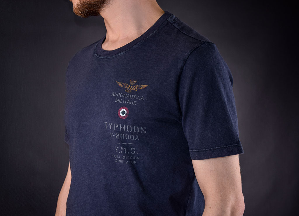 Футболка AERONAUTICA MILITARE SS 19/PT blue navy (TS 1617)