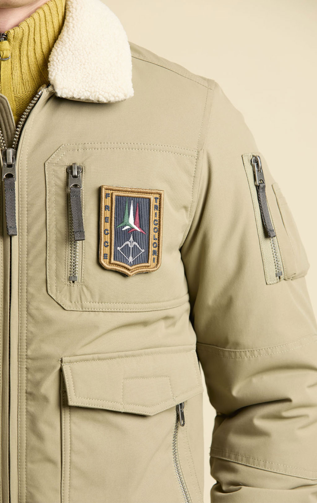 Куртка-пилот AERONAUTICA MILITARE FW 25/26/BD colonial abbey (AB 3024) 